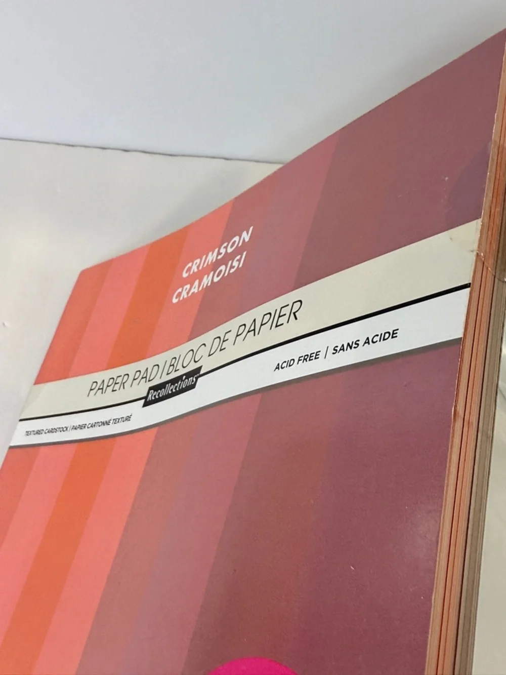 🆕 Crimson Cardstock Paper Pad 12x12 48 Sheets Acid Free